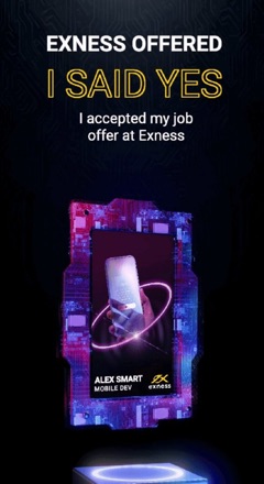 The candidate verifies the certificate on a phone